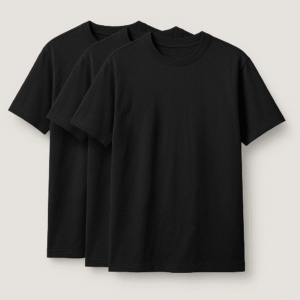 Kit 3 Camisetas Oversized Pretas