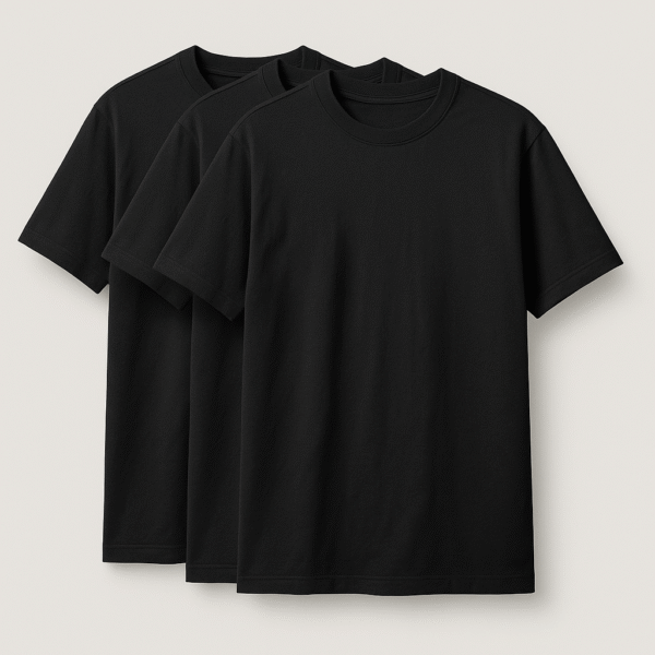 Kit 3 Camisetas Oversized Pretas